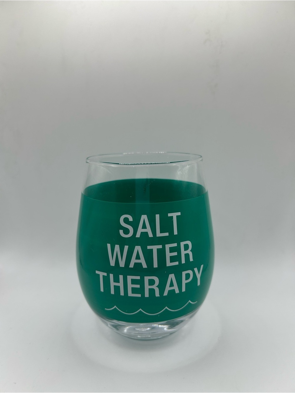 NEW Salt Water Therapy Stemless Wine Glass